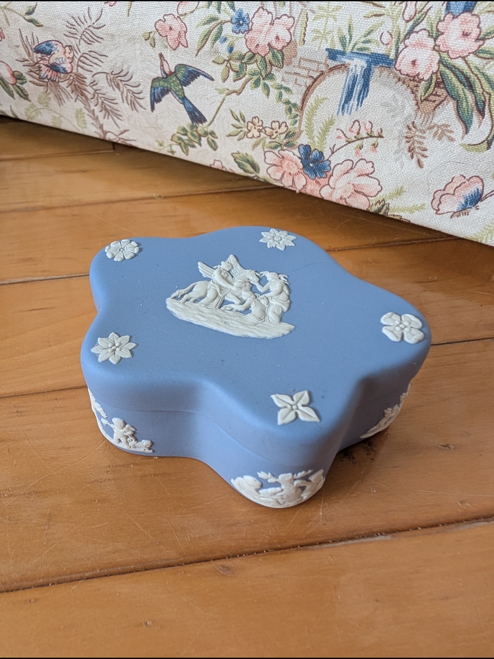 Wedgwood Light Blue Jasperware Trinket Box